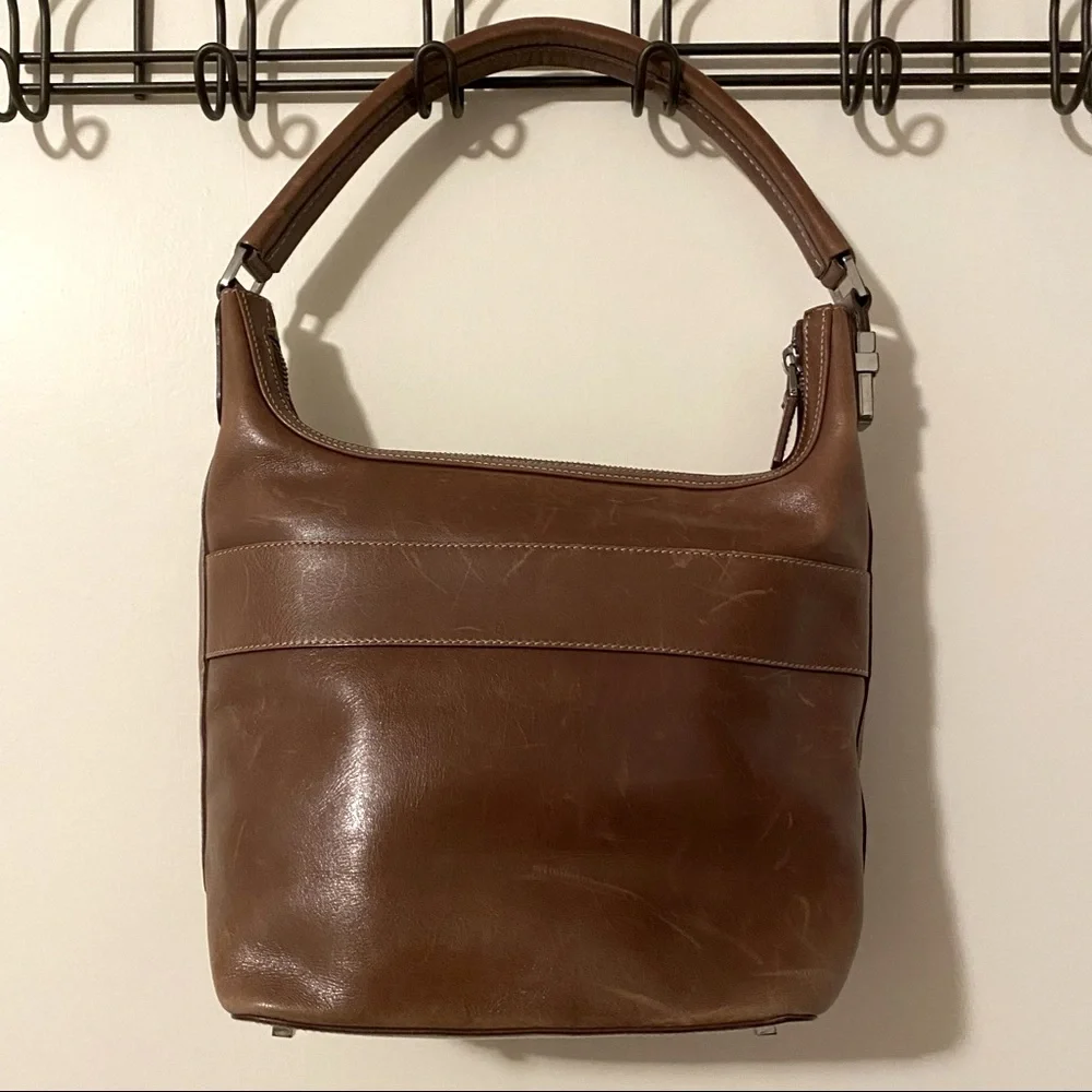 Vintage Gucci Small Leather Hobo Hand Bag Purse